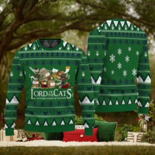 Lord Of Cats Xmas Ugly Christmas Sweater Xmas Christmas Gift Vacation Sweatshirt
