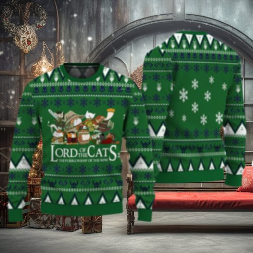 Lord Of Cats Xmas Ugly Christmas Sweater Xmas Christmas Gift Vacation Sweatshirt