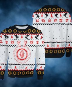 Lord Of The Ring Eyes Of Sauron All Over Print 3D Ugly Christmas Sweater