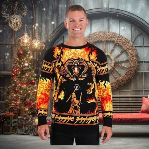 Lord of The Rings Adult You Shall Not Pass Ugly Sweater