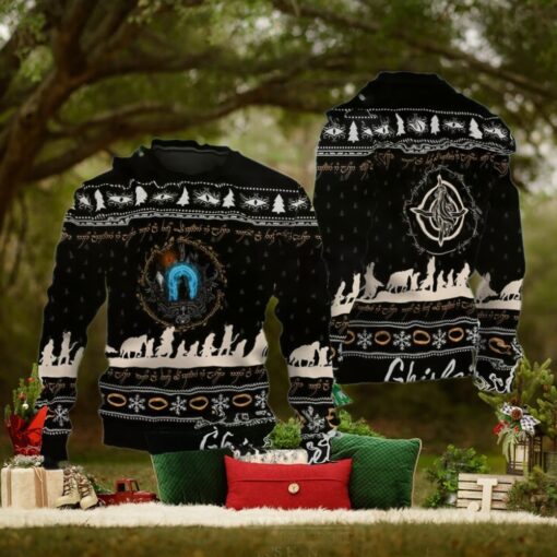 Lord of the Rings Ugly Sweater, Sauron Eye Ugly Christmas Sweater