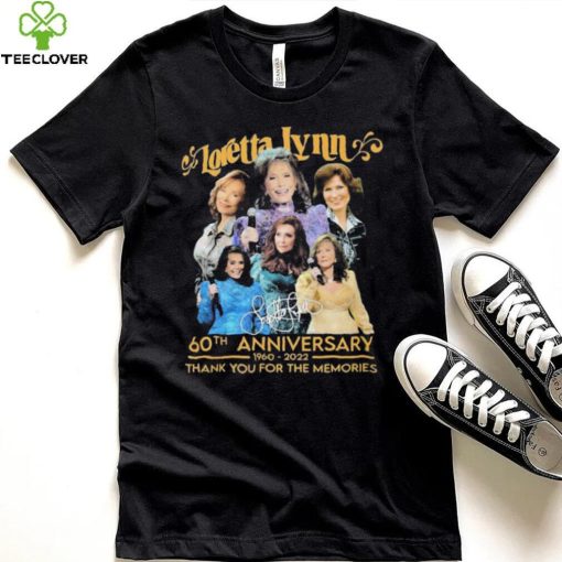 Loretta Lynn 60th Anniversary 1960 2022 Thank You For The Memories Signatures Shirt
