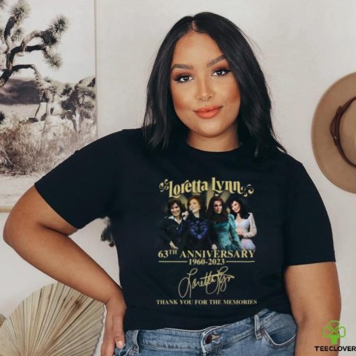 Loretta Lynn 63th Anniversary 1960 – 2023 Signature Thank You For The Memories T Shirt
