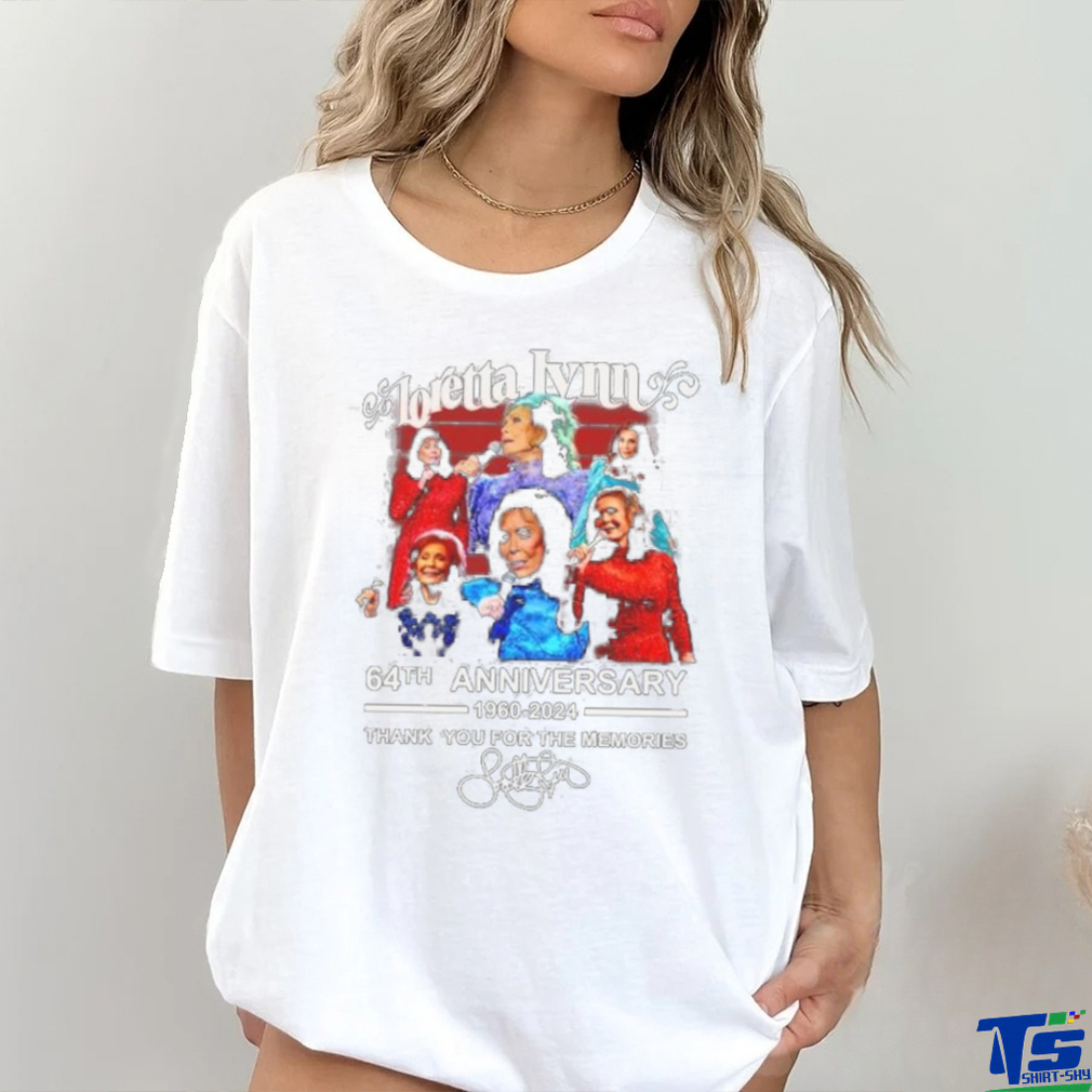 Loretta Lynn 64th Anniversary 1960 2024 Thank You For The Memories Shirt Loretta Lynn 64th Anniversary 1960 2024 Thank You For The Memories Shirt