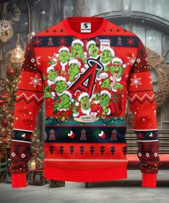 Los Angeles Angels 12 Grinch Xmas Day Christmas Ugly Sweater