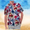 Los Angeles Angels America Flag Tropical Floral MLB Aloha Hawaiian Shirt