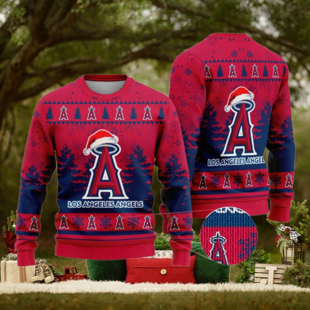Los Angeles Angels Funny Christmas Ugly Sweater Los Angeles Angels Funny Christmas Ugly Sweater