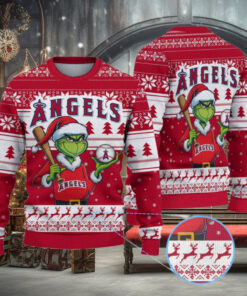 Los Angeles Angels Funny Grinch Christmas Sweater