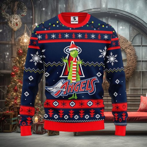 Los Angeles Angels Funny Grinch Christmas Ugly Sweater