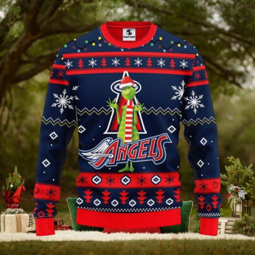 Los Angeles Angels Funny Grinch Christmas Ugly Sweater