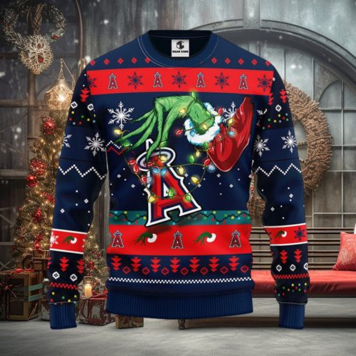 Los Angeles Angels Grinch Christmas Ugly Sweater