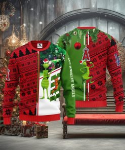 Los Angeles Angels Grinch & Scooby doo Christmas Ugly Sweater 1