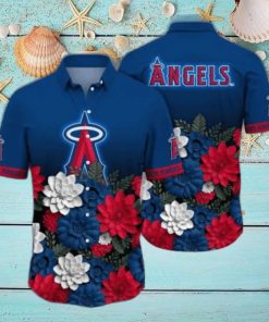 Los Angeles Angels MLB Flower Hawaii Shirt And Tshirt For Fans