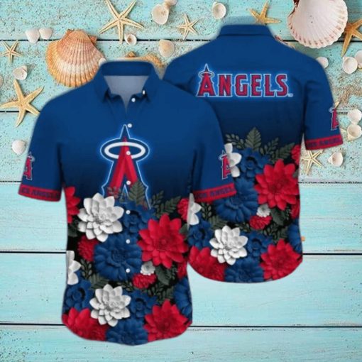 Los Angeles Angels MLB Flower Hawaii Shirt And Tshirt For Fans