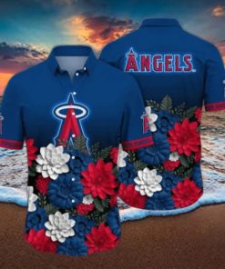 Los Angeles Angels MLB Flower Hawaii Shirt And Tshirt For Fans