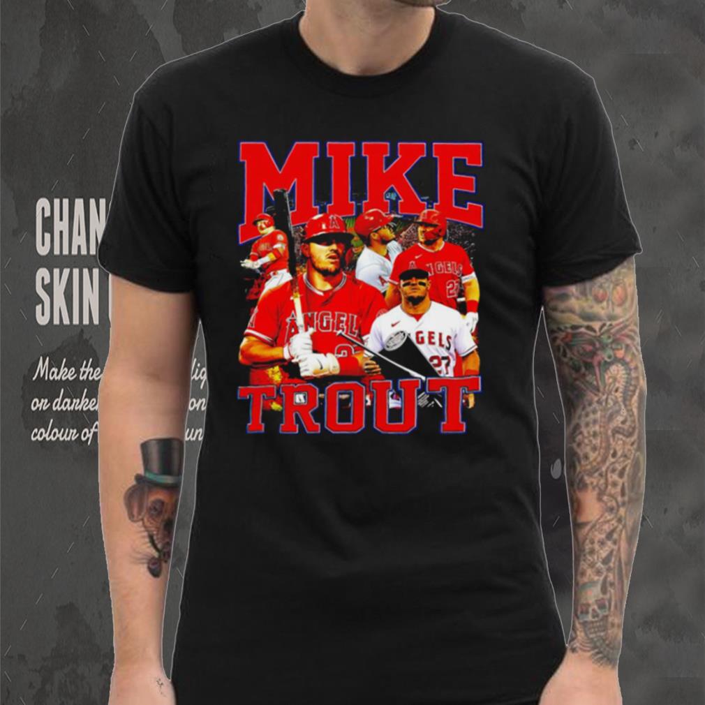 Los Angeles Angels Mike Trout number 27 professional football player honors shirt Los Angeles Angels Mike Trout number 27 professional football player honors shirt