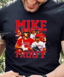 Los Angeles Angels Mike Trout number 27 professional football player honors shirt
