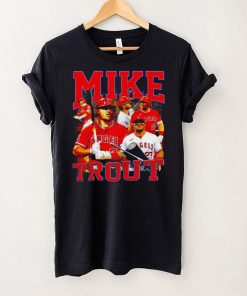 Los Angeles Angels Mike Trout number 27 professional football player honors shirt