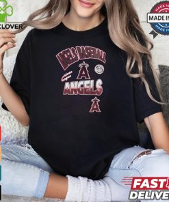 Los Angeles Angels Pro Standard Red Turn It Up Dropped Shoulder T Shirt