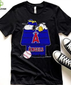 Los Angeles Angels Snoopy And Woodstock The Peanuts Baseball shirt 3 Los Angeles Angels Snoopy And Woodstock The Peanuts Baseball shirt