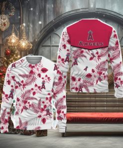Los Angeles Angels Tropical Patterns Ugly Xmas Sweater