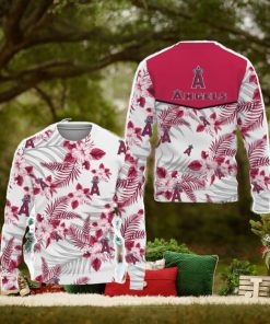 Los Angeles Angels Tropical Patterns Ugly Xmas Sweater