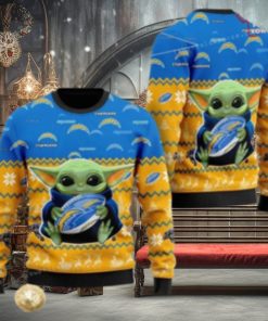 Los Angeles Charger Baby Yoda Ugly Christmas Sweater