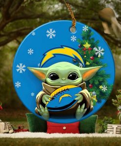 Los Angeles Chargers Baby Yoda NFL Football Ornaments 2022