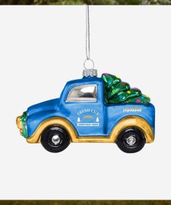 Los Angeles Chargers Blown Glass Truck Ornament