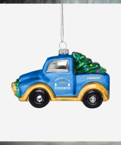 Los Angeles Chargers Blown Glass Truck Ornament