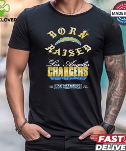 Los Angeles Chargers Born x Raised Black Chrome Rocker Shirt