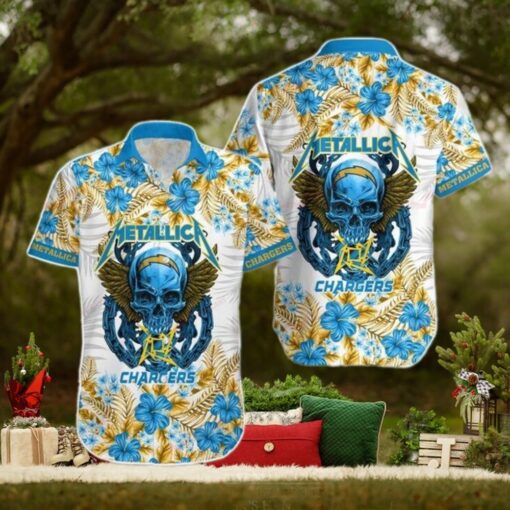 Los Angeles Chargers Custom Beach Outfit Hawaiian Shirt Funny Gift For Him