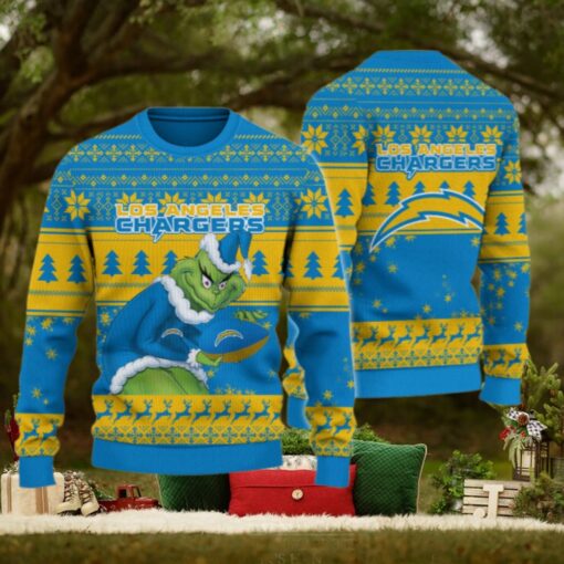 Los Angeles Chargers Grinch Ugly Christmas Sweater