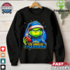Los Angeles Rams Grinch wearing Santa hat Christmas 2024 shirt