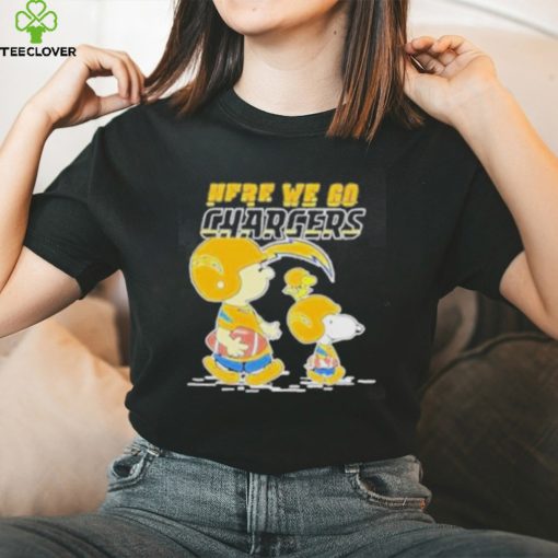Los Angeles Chargers Here We Go Together Snoopy Shirt