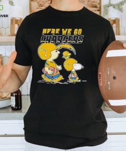 Los Angeles Chargers Here We Go Together Snoopy T Shirt