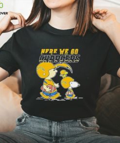 Los Angeles Chargers Here We Go Together Snoopy T Shirt