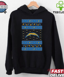 Los Angeles Chargers Holiday Lights Sweater T Shirt 1 Los Angeles Chargers Holiday Lights Sweater T Shirt