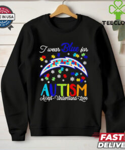 Los Angeles Chargers I wear blue for Autism accept understand love T shirt