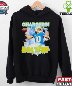 Los Angeles Chargers Justin Herbert Bolts Up NFL Football Fan t shirt