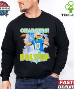 Los Angeles Chargers Justin Herbert Bolts Up NFL Football Fan t shirt