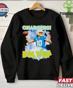 Los Angeles Chargers Justin Herbert Bolts Up NFL Football Fan t shirt