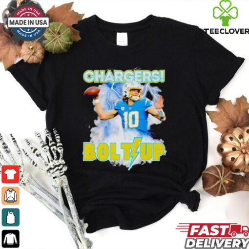 Los Angeles Chargers Justin Herbert Bolts Up NFL Football Fan t shirt