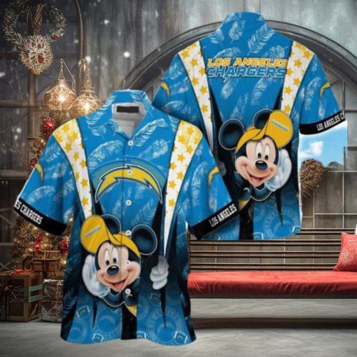 Los Angeles Chargers Mickey Mouse NFL Hawaiian Shirt