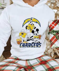 Los Angeles Chargers Mickey Pluto Donald Duck Disney shirt