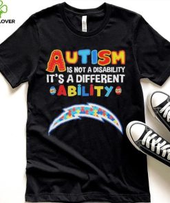 Los Angeles Chargers NFL Autism Is Not A Disability 2024 Shirt