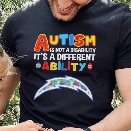 Los Angeles Chargers NFL Autism Is Not A Disability 2024 Shirt