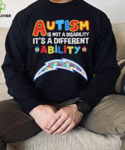 Los Angeles Chargers NFL Autism Is Not A Disability 2024 Shirt