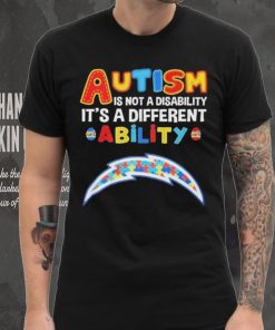 Los Angeles Chargers NFL Autism Is Not A Disability 2024 Shirt