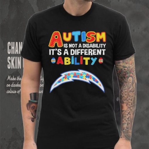 Los Angeles Chargers NFL Autism Is Not A Disability 2024 Shirt